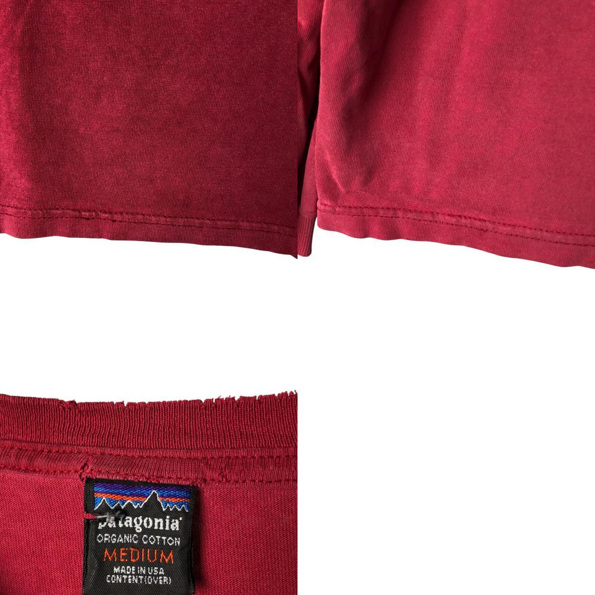 古着 90年代 パタゴニア Patagonia ORGANIC COTTON ロングTシャツ ロンT USA製 メンズM相当 ヴィンテージ /eaa576131_画像10