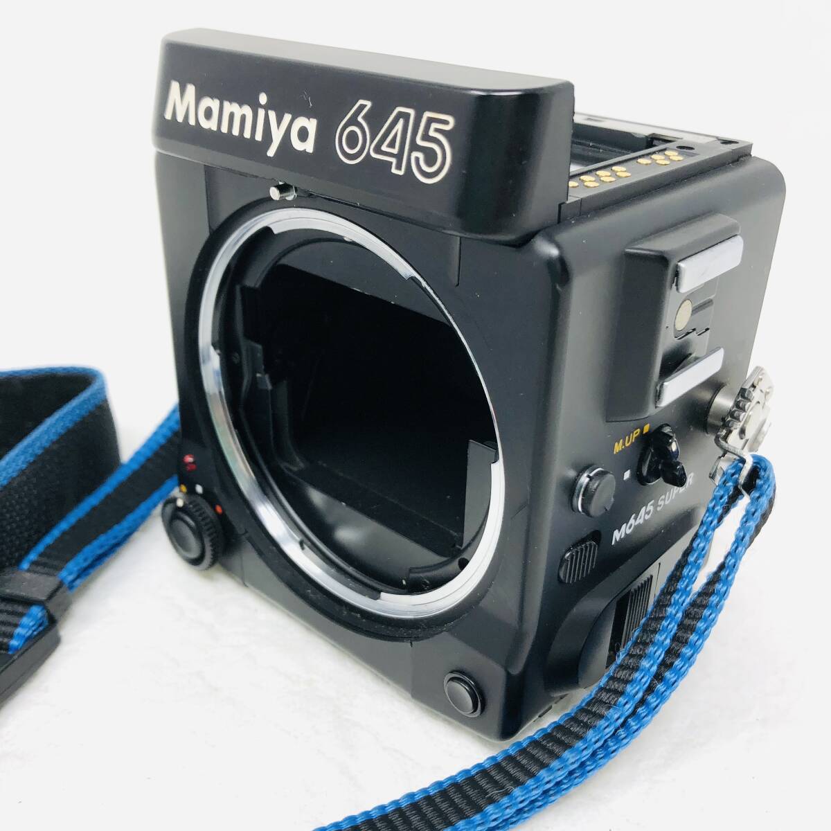 ★現状品★ Mamiya マミヤ M645 SUPER ボディー +ストラップ Strap ラグ Lugs for 6x7 67 67II 645 645N フィルム 中判 カメラ