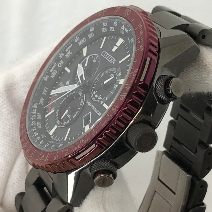 CITIZEN シチズン PROMASTER プロマスター E660-A17W209 エコドライブ電波時計 ダイレクトフライト SKYシリーズ 腕時計 MH632025082512_画像9