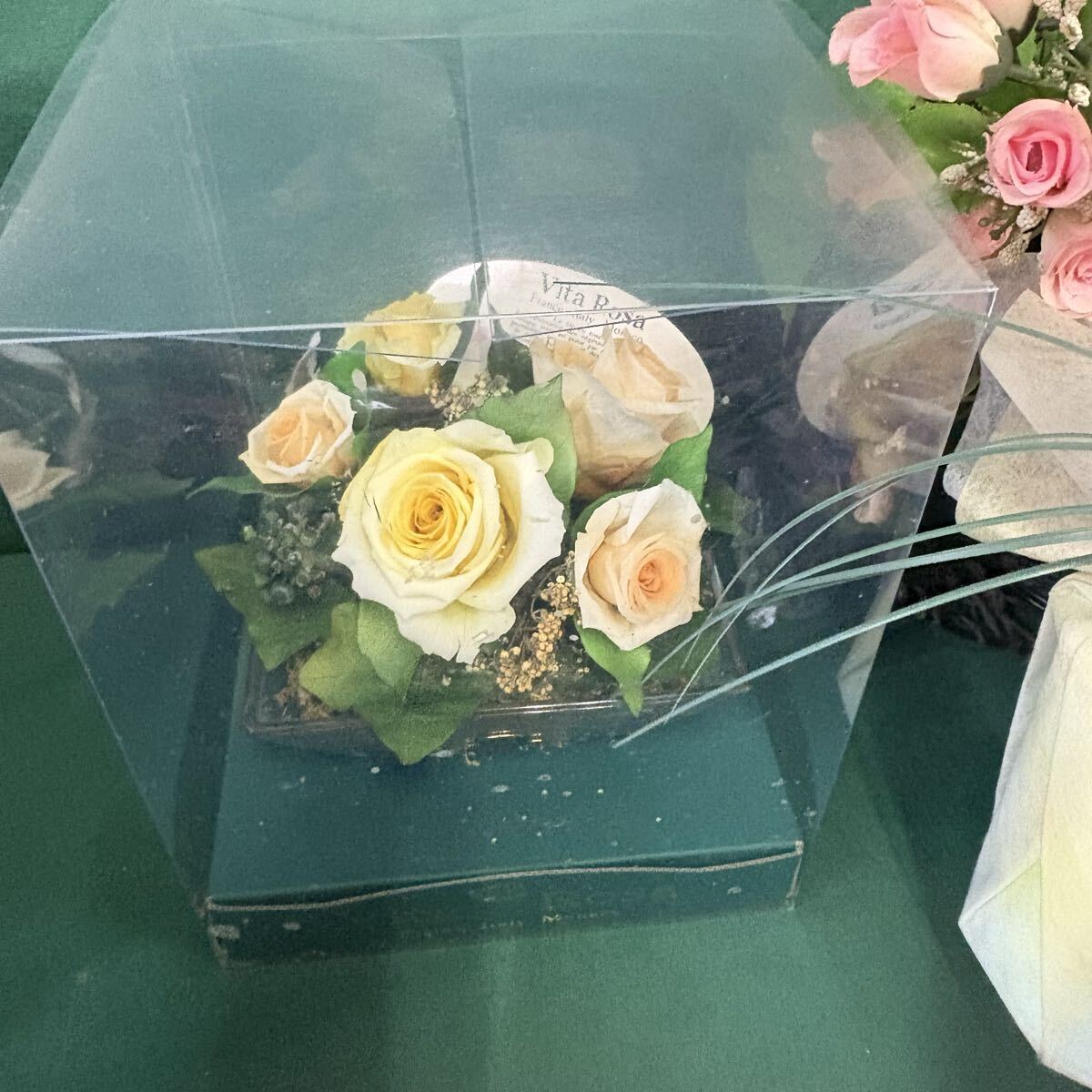 〇中古《フラワー インテリア まとめて》 造花 洋風 花 インテリア 籠 263-13_画像7