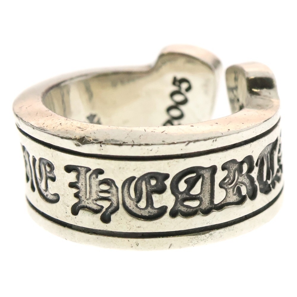 CHROME HEARTS Chrome Hearts LG SCROLL LABEL Large прокрутить этикетка серебряное кольцо 12.5 номер CHROME HEARTS Chrome Hearts LG SCROLL LABEL Large прокрутить этикетка серебряное кольцо 12.5 номер