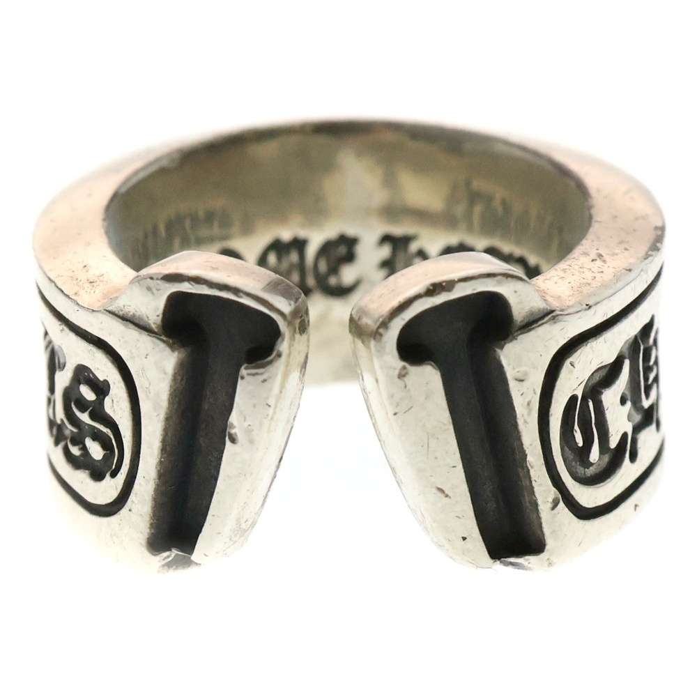 CHROME HEARTS Chrome Hearts LG SCROLL LABEL Large прокрутить этикетка серебряное кольцо 12.5 номер