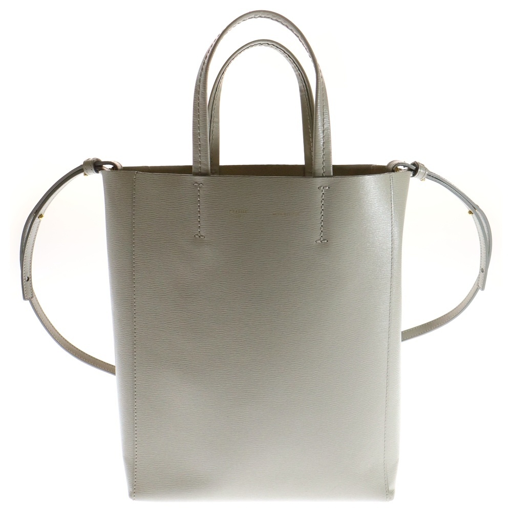 CELINE セリーヌ SMALL CABAS バーティカル カバ スモール カーフスキン ショルダー トートバッグ レディース 176183XBA_画像1