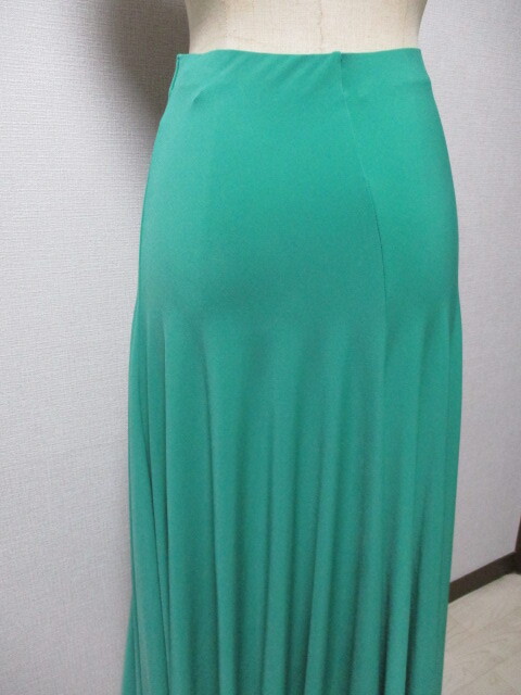 社交ダンス　gentilジャンティ―　緑★ロングフレアースカート_画像5