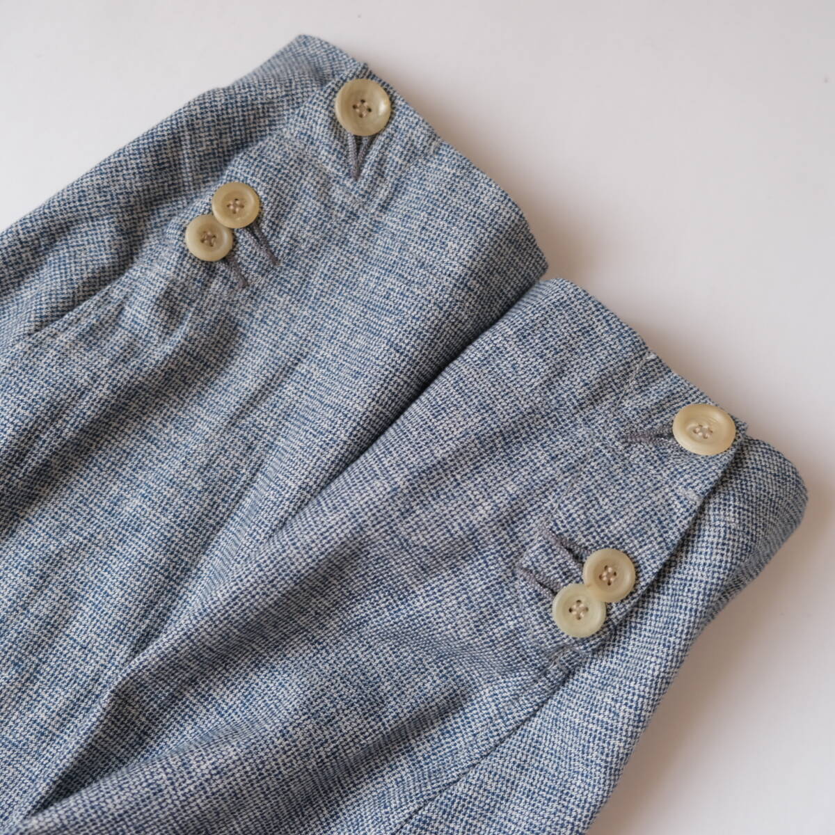 美品【 45R 】45rpm フォーティファイブアール インディゴ チェック テーラードジャケット / 藍 白 / 3 / indigo_画像5