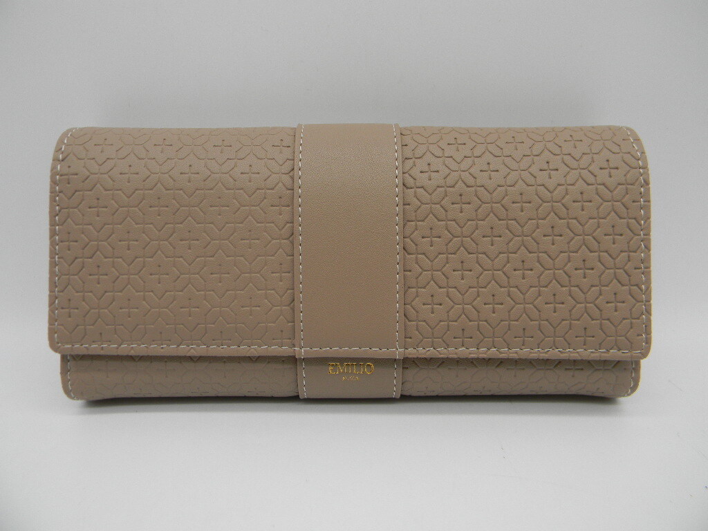 □●【 EMILIO ROZA 】◆ 長財布 ベージュ SONIA REITEL ソニアレイテル_画像1
