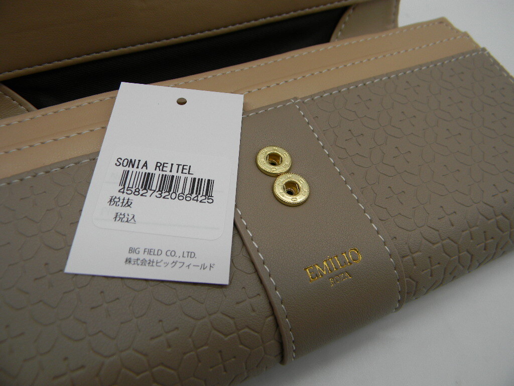 □●【 EMILIO ROZA 】◆ 長財布 ベージュ SONIA REITEL ソニアレイテル_画像5