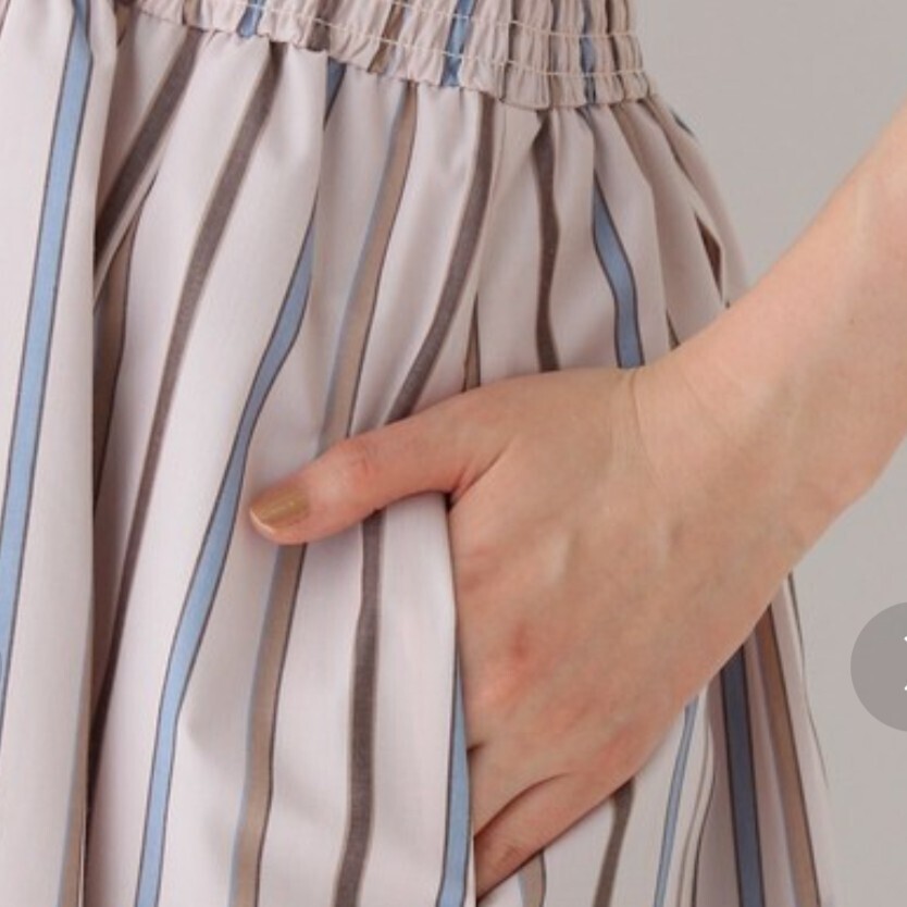  AG by aquagirl エージーバイアクアガール ストライプ ウエストシャーリング ワンピース 半袖ワンピース 大人可愛い_画像9