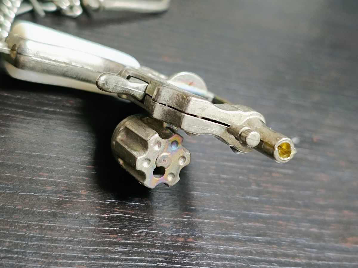 未使用★レトロ☆GUN★珍品 火薬玉鉄砲 キーホルダー TRUENO Redondo キーチェーン ピストル 銃当時物 現状 スペイン製 昭和レトロ_画像7