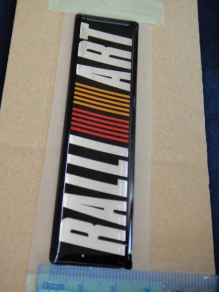 完全本物！パチモン騙されないで！三菱 ラリーアート RALLI ART ソフトエンブレム L寸 大 新品 本物 在庫有り 送料無料！(条件付_画像3