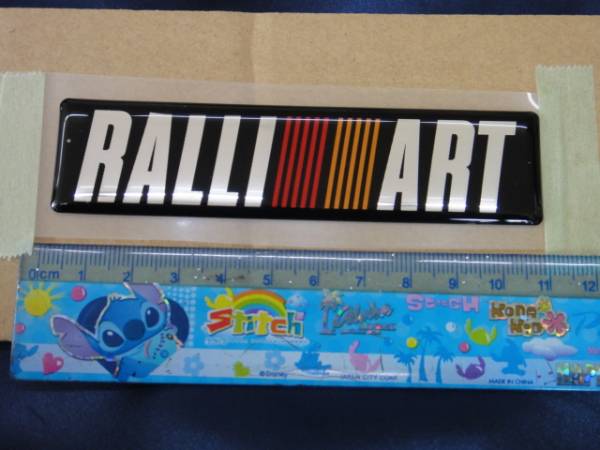 完全本物！パチモン騙されないで！三菱 ラリーアート RALLI ART ソフトエンブレム L寸 大 新品 本物 在庫有り 送料無料！(条件付_画像2