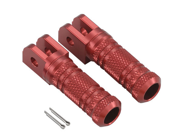 ポッシュフェイス POSH Faith アルミマシンドステップバー YZF-R25/ABS、YZF-R3、MT-25、MT-03用 レッド 066172-02_画像1