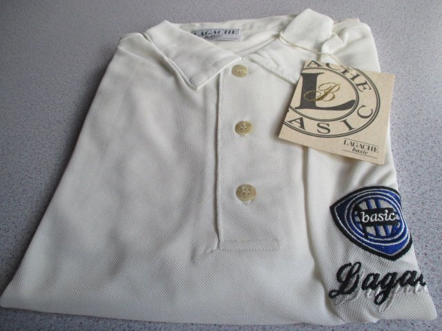 Z6964送料無料【LAGACHE basic サラサラポロシャツ ☆46】未使用品 トップス ユニホーム 仕事着_画像1