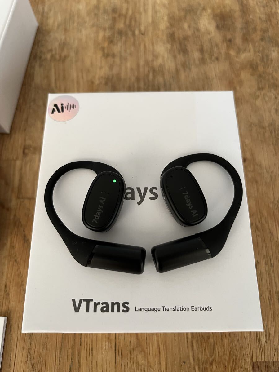7days AI VTrans ワイヤレス翻訳イヤフォン（ブラック）
