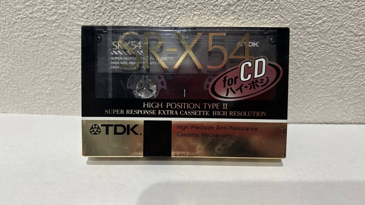 【希少 廃盤】TDK SR-X54 ハイポジション Type II カセットテープ 新品未開封_画像1
