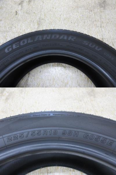 VENES FS01 18x7.5J+40 5H-114.3 新品4本＆YH GEOLANDAR SUV G058 225/55R18 中古4本セット デリカD:5 T31型 エクストレイル 等に 鴻巣_画像9