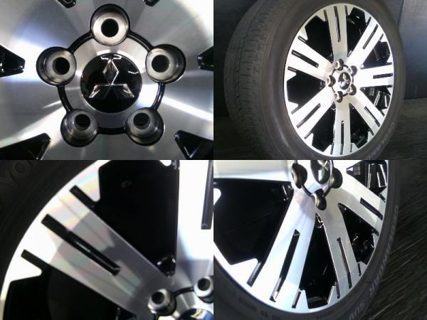 夏 中古セット 225/55R18 23年製 ヨコハマ GEOLAMDAR G055 美品 三菱 後期 デリカD:5 純正 7J-18 5H114.3 +38 アウトランダー 白河_画像4
