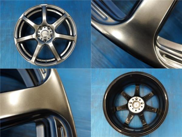 225/45R18 夏タイヤホイール 送料無料 ワーク エモーション T7R 18インチ 7.5J +53 5H114.3 ピレリ パワジー 225/45-18 組込済 4本SET 渡_画像5