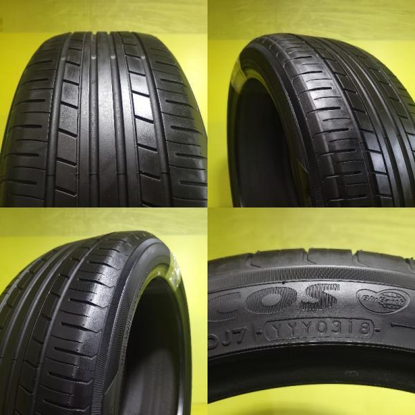 クラウン カムリ マークX HS 225/45R18 中古 ヨコハマ ECOS ES31 新品アルミ 共豊 SMACK M1 18インチ 7.5J +38 5H114.3 夏タイヤセット 棚_画像10