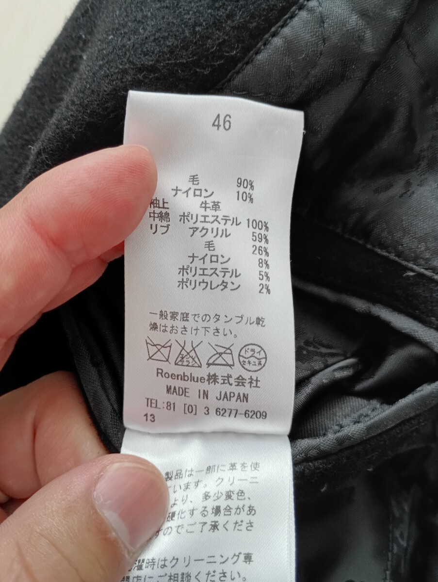 Roen ロエン スタジャン　46 ロエン Roen レザー スタジャン ブルゾン 46 定価約12万｜Yahoo