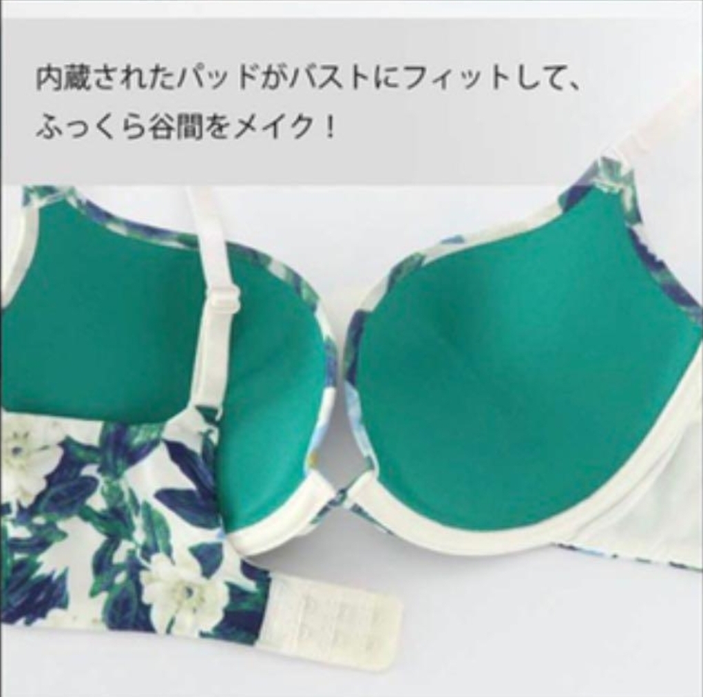 ◆aimerfeel エメフィール 花柄のおしゃれなブラ&ショーツ D70&Mサイズ【新品未使用】.