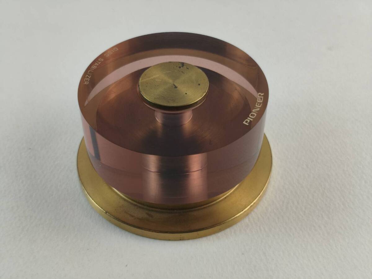 （P1）マニア必見！★ PIONEER ディスク スタビライザー レコードプレーヤー ターンテーブル パーツ 現状品 ★ パイオニア