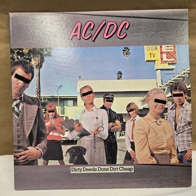 1981 Reissue: AC/DC Dirty Deeds Done Dirt Cheap LP - Atlantic Records, NM+ 海外 即決