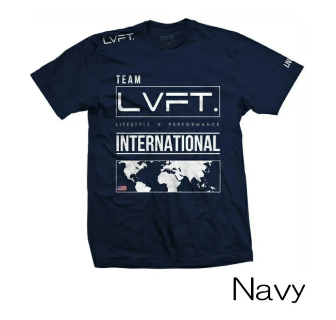 LIVE FIT　LVFT　リブフィット　Tシャツ ネイビー　Sサイズ　正規(guī)品　関稅込み　トレーニング　筋トレ　ボディビル　ラスト1點(diǎn)