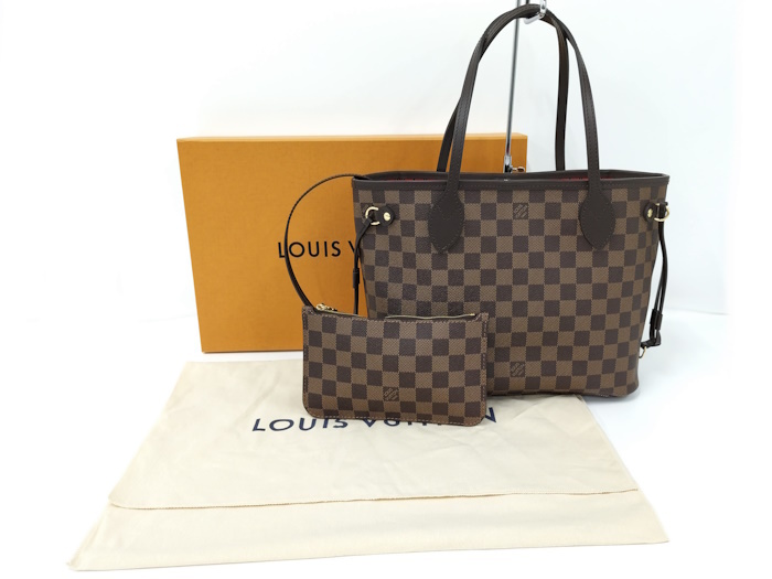 LOUIS VUITTONneva- полный PM большая сумка Damier ebenN40600