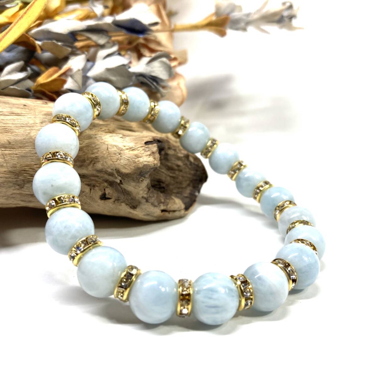 アクアマリン パワーストーン ブレスレット 10mm 天然石ブレス