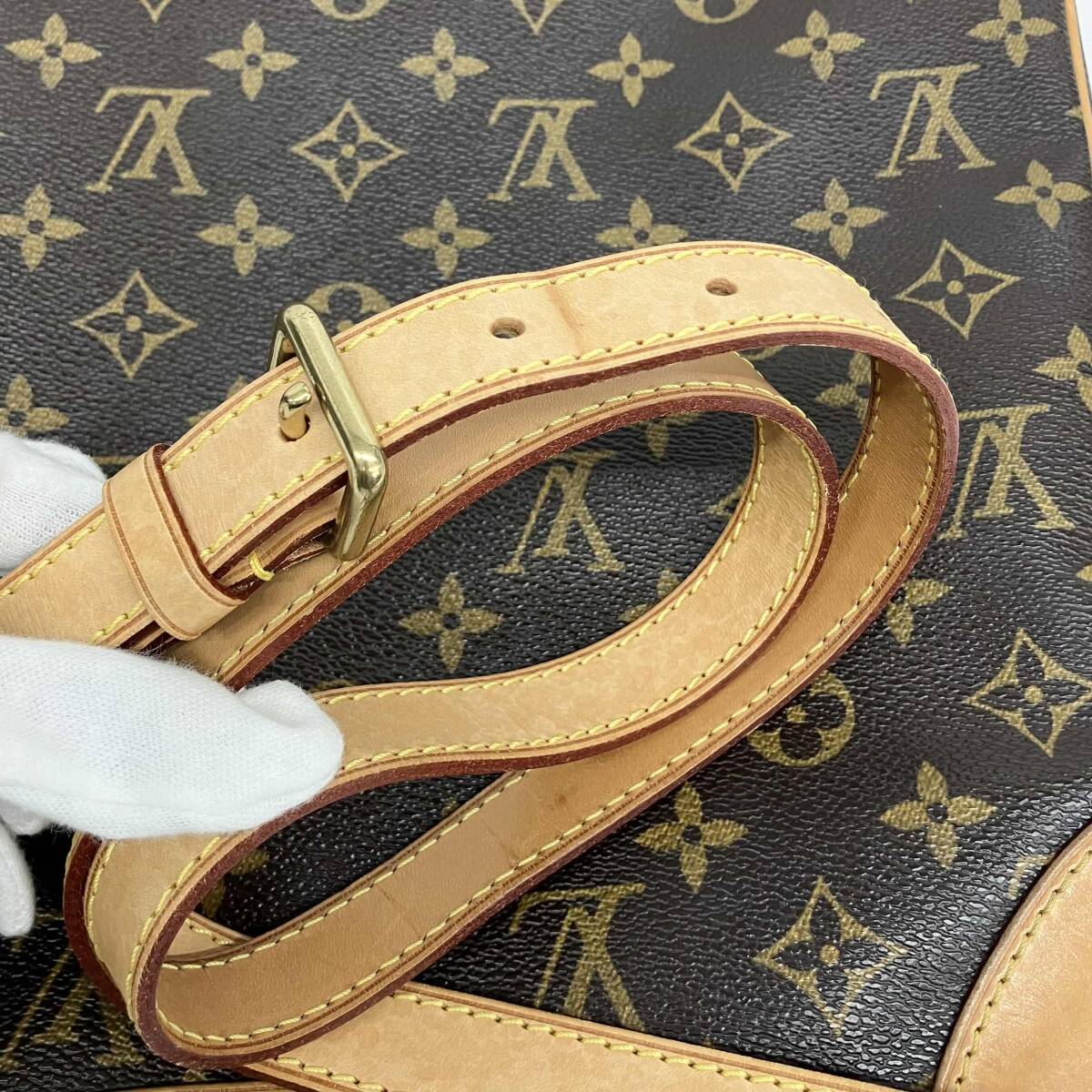 LOUIS VUITTON ルイヴィトン モノグラム オデオン MM ショルダーバッグ M56389 斜め掛けショルダー ブラウン レディース_画像8