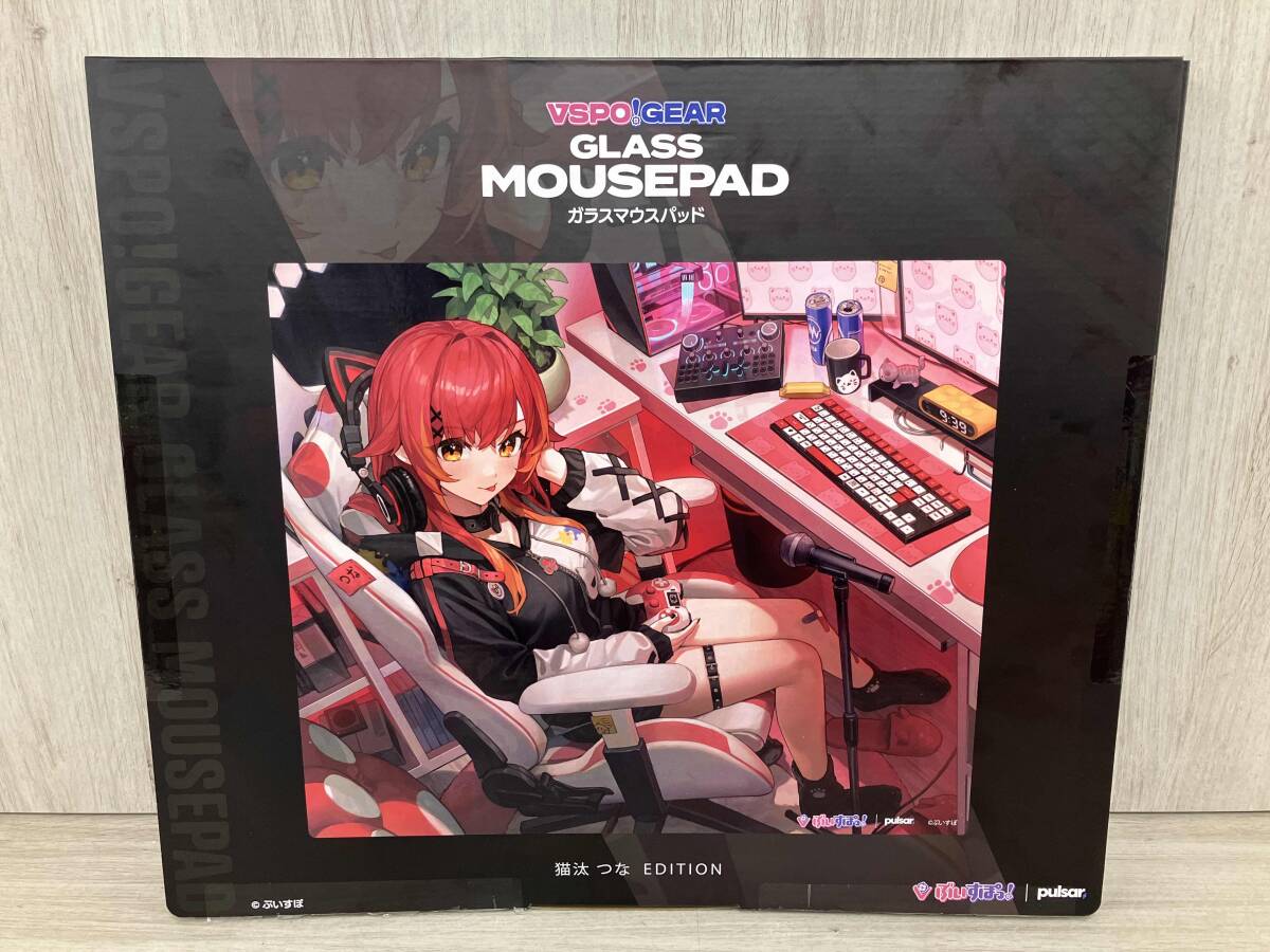 〔 猫汰つな 〕 VSPO GEAR ガラスマウスパッド VSPO! GEAR ガラスマウスパッド