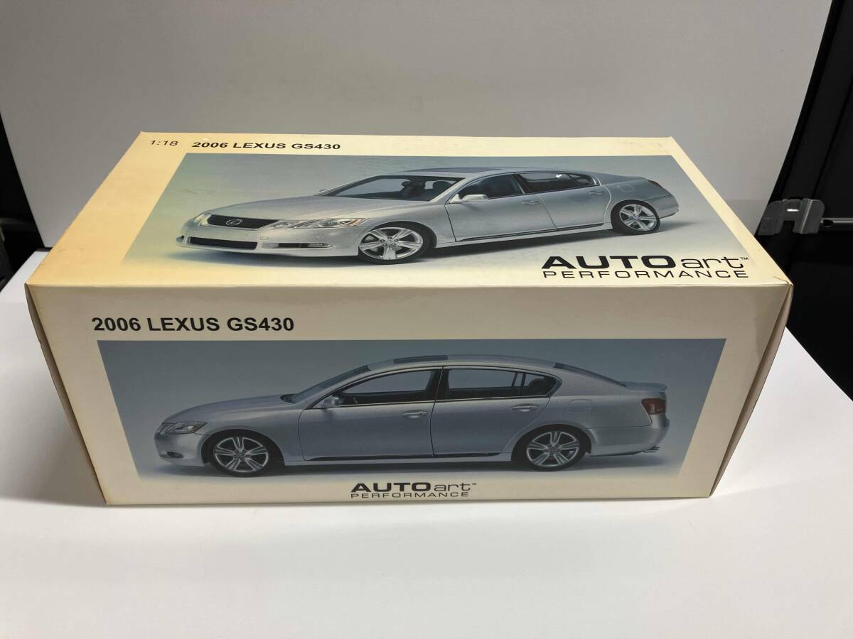レクサス GS430 2006 (LHD) (シルバー) (1/18スケール ダイキャストモデルカー 78801)