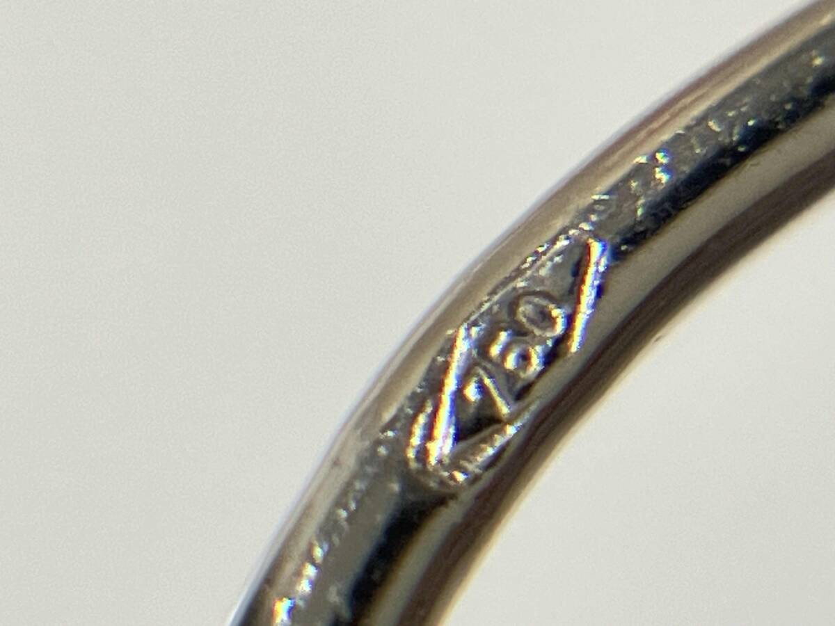 K18ゴールド 総重量約5.9g リングピアス フープピアス_画像9