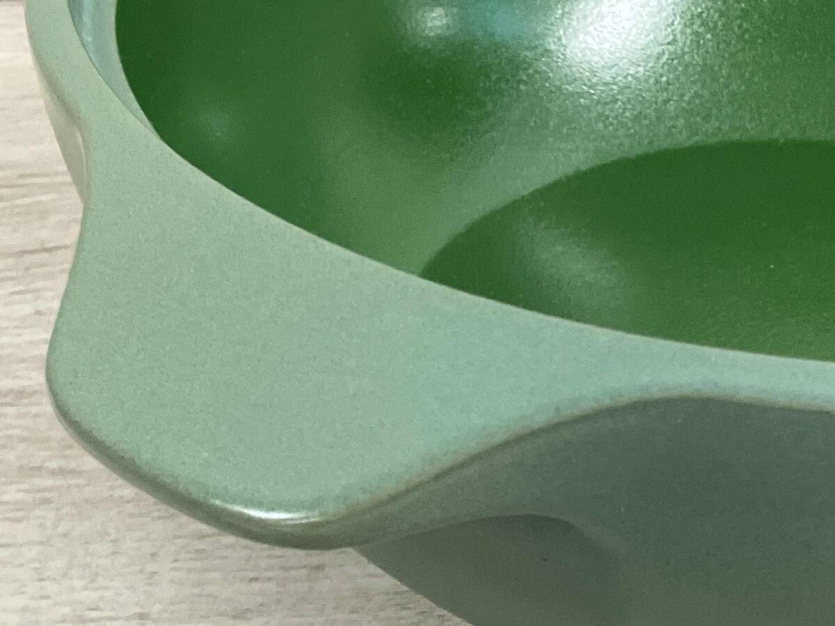 [ прекрасный товар ]ti Crea глиняный горшок M размер зеленый кастрюля с двумя ручками газ огонь IH соответствует кухня без коробки .