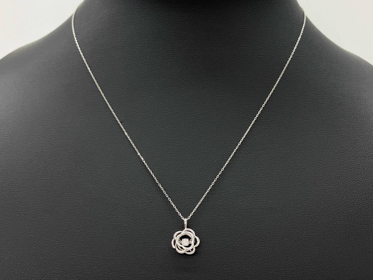 K10WGダイヤ ペンダント ネックレス K10WGダイヤ ペンダント ネックレス10P03Dec16