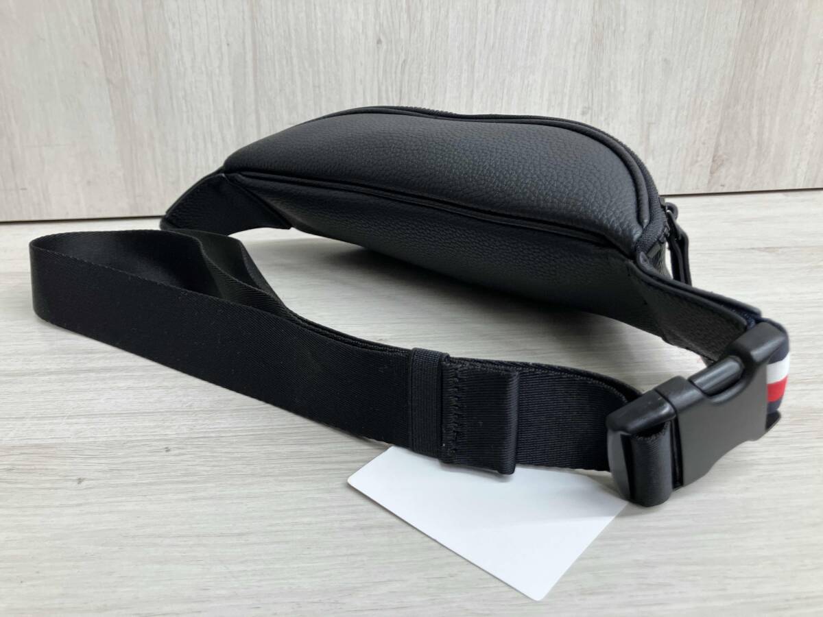 TOMMY HILFIGER トミーヒルフィガー M131380012 ボディバッグ ベーシックロゴ レザー 黒 ブラック メンズ_画像3