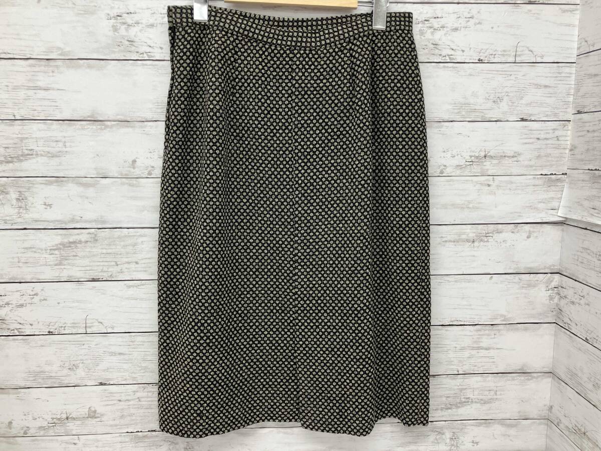 Leilian/セットアップ/ノーカラージャケット/ドット柄/ブラック/サイズ13_画像7