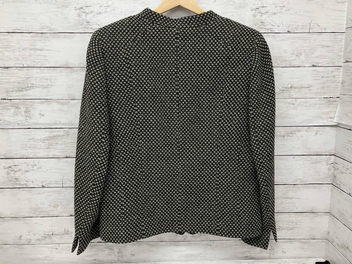 Leilian/セットアップ/ノーカラージャケット/ドット柄/ブラック/サイズ13_画像3
