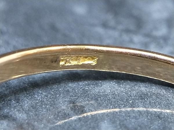 鑑別書付き 仕上済み K18 真珠 リング パール8mm珠 3.5g #17.5 18金 イエローゴールド 指輪 店舗受取可_画像4