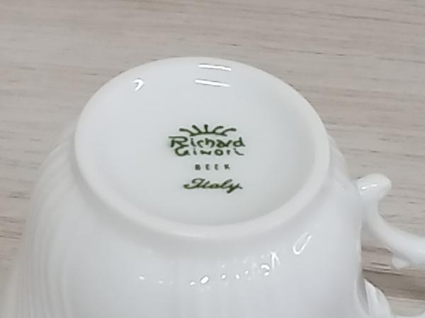リチャードジノリ ベッキオホワイト カップ＆ソーサー 5客セット 洋食器 ホワイト 店舗受取可_画像5