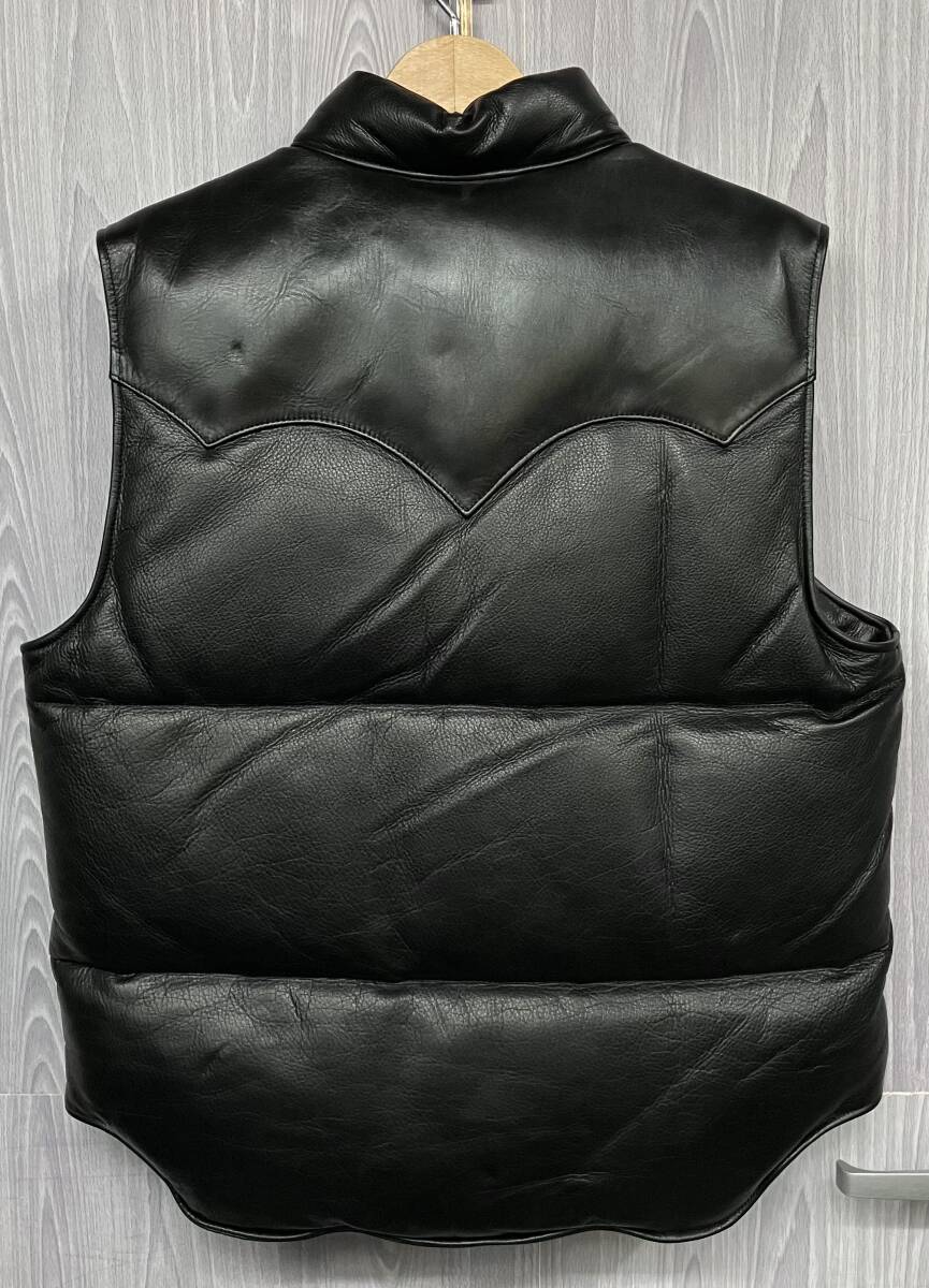 ブラック Y'2 LEATHER／ワイツーレザー／ダウンベスト／42／ブラック_画像2