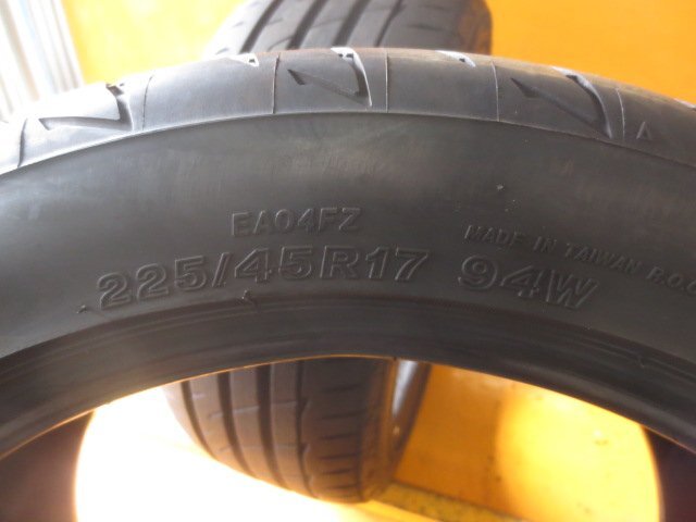 ☆スピスタ☆タイヤ　ブリヂストン　POTENZA RE004　225/45R17　2本　17T1052　中古　22.23_画像3
