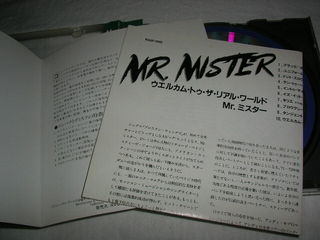 【R32P-1010】Mr.ミスター/ウェルカム・トゥ・ザ・リアル・ワールド MR.MISTER/WELCOME TO THE REAL WORLD 折込帯 税表記なし 3200円帯_画像5