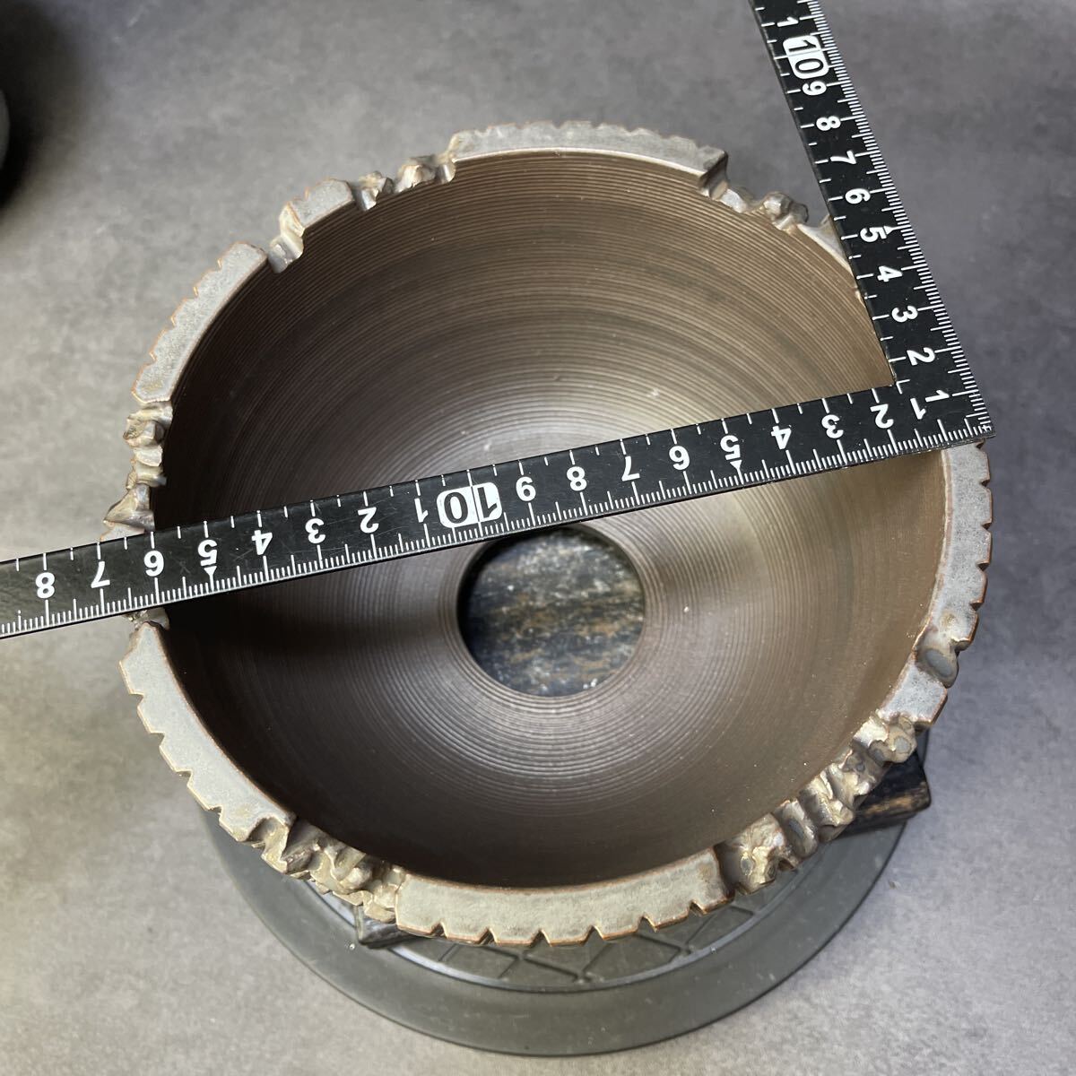 う249 HAND Made XL 植木鉢 陶器 魔界木 検(アガベ パキプス 姫巌竜 帝釈天 黒火焔 factory SRL カタチ製作所 グラキリス 塊根植物 亀甲竜_画像6