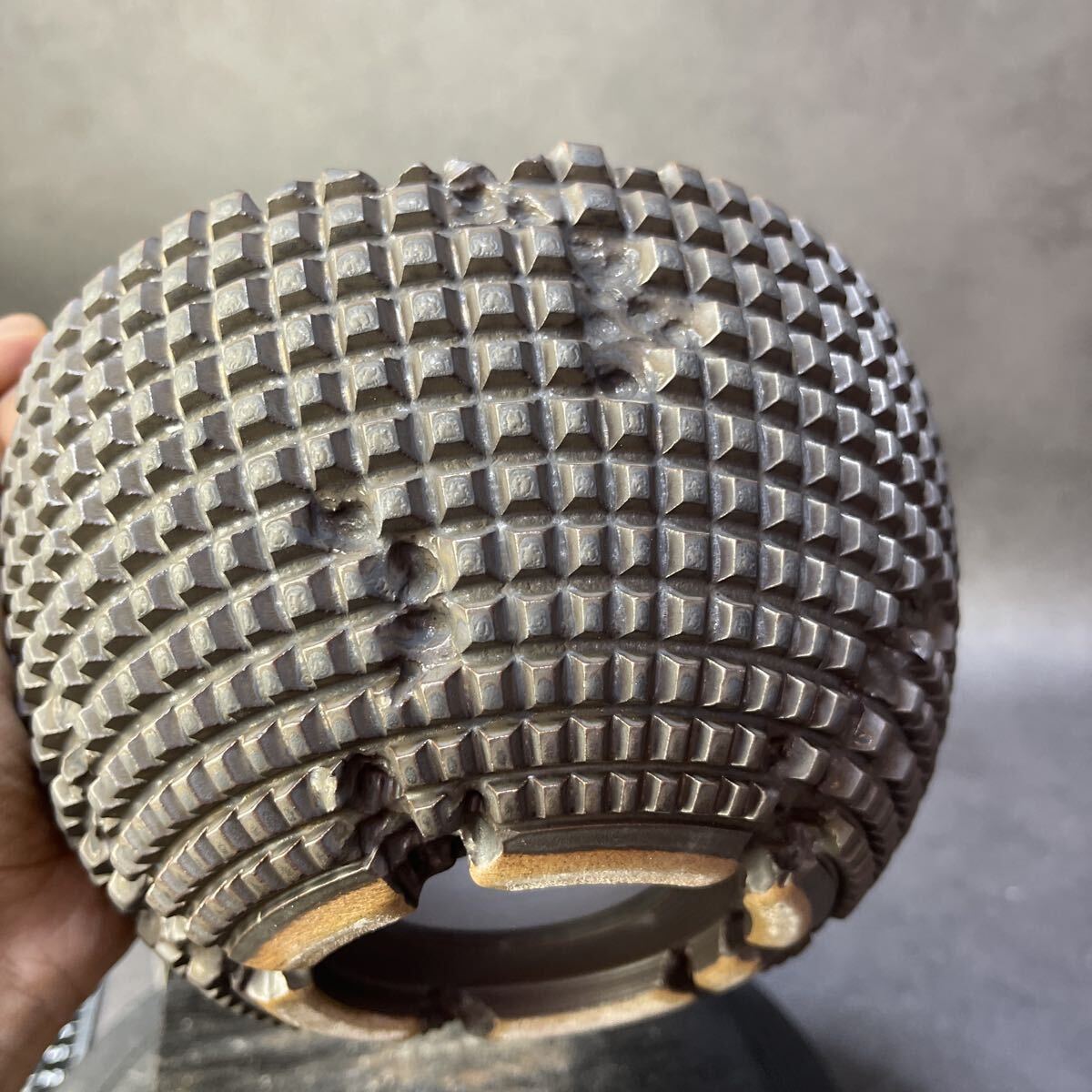 う249 HAND Made XL 植木鉢 陶器 魔界木 検(アガベ パキプス 姫巌竜 帝釈天 黒火焔 factory SRL カタチ製作所 グラキリス 塊根植物 亀甲竜_画像9