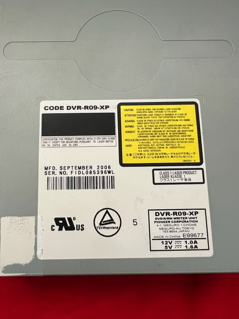 Pioneer DVR-530H DVR-DT75 DVR-DT95 レコーダー修理、交換用 DVD ドライブ DVR-R09-XP (wf141)_画像2