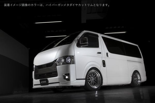 ★数量限定★WORK【ワーク】XTRAP（エクストラップ）M1HC 18ｘ9.0 ＋25 6H/139.7 Hガンメタ/DCリム x４本 ※パラダPA03 WHレター 225/50R18_画像7