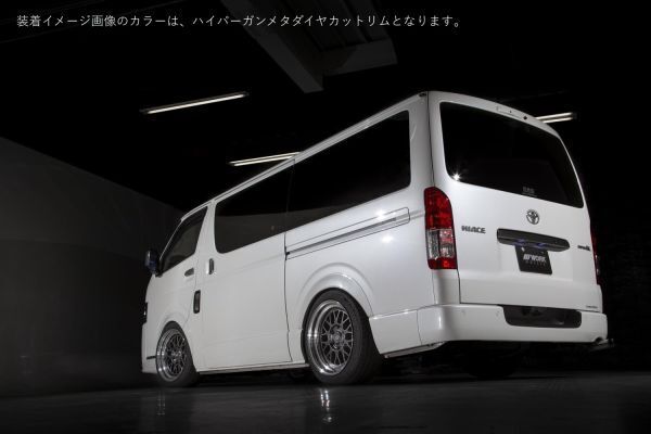 ★数量限定★WORK【ワーク】XTRAP（エクストラップ）M1HC 18ｘ9.0 ＋25 6H/139.7 Hガンメタ/DCリム x４本 ※パラダPA03 WHレター 225/50R18_画像8