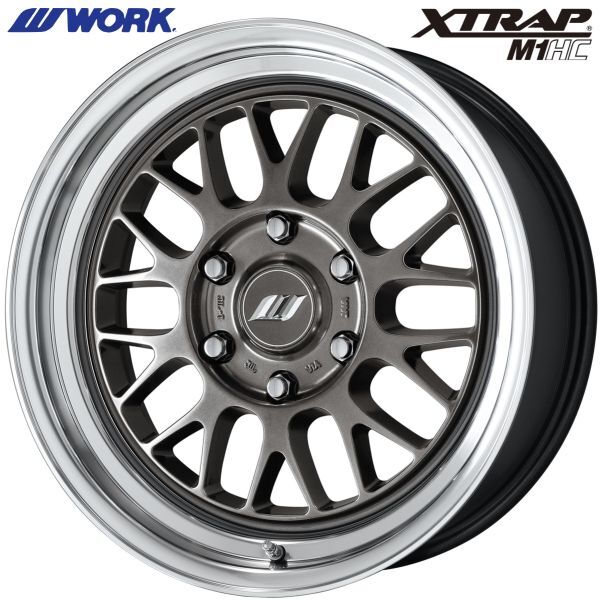 ★数量限定★WORK【ワーク】XTRAP（エクストラップ）M1HC 18ｘ9.0 ＋25 6H/139.7 Hガンメタ/DCリム x４本 ※パラダPA03 WHレター 225/50R18_画像2